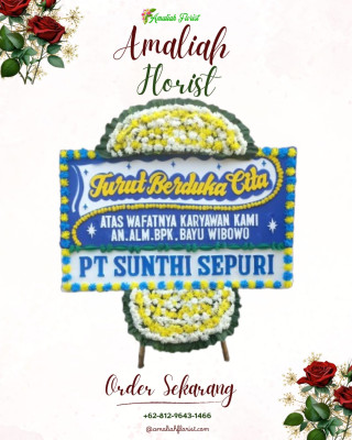 Papan Bunga Duka di Kreo